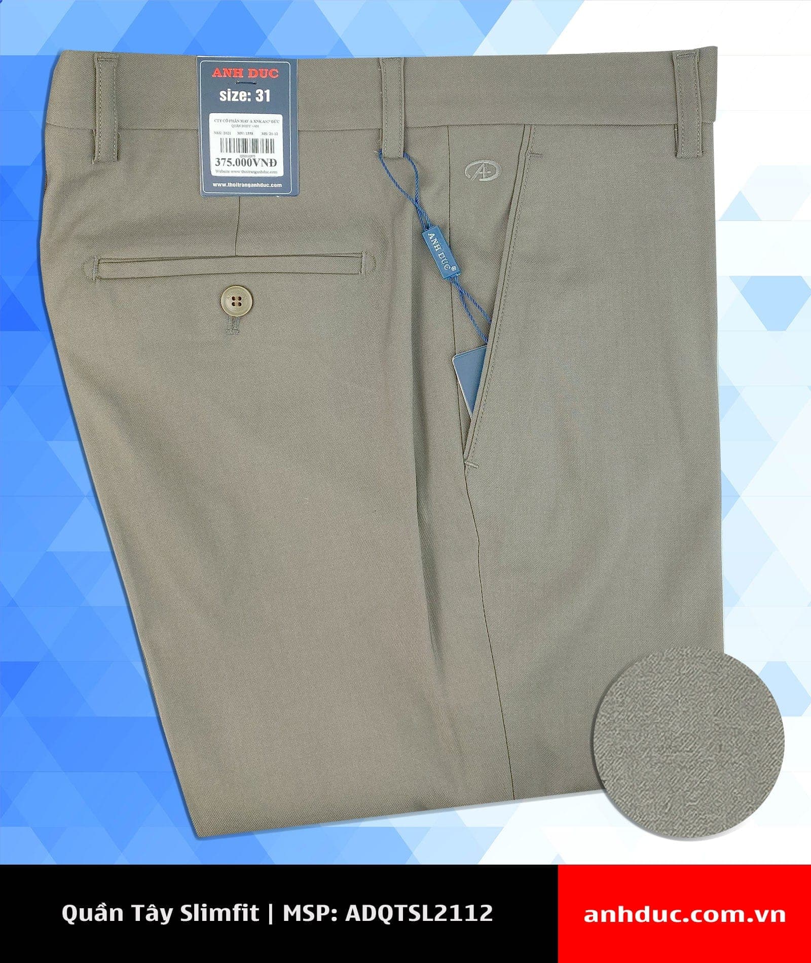 Quần Tây Nam Slimfit – Anh Đức