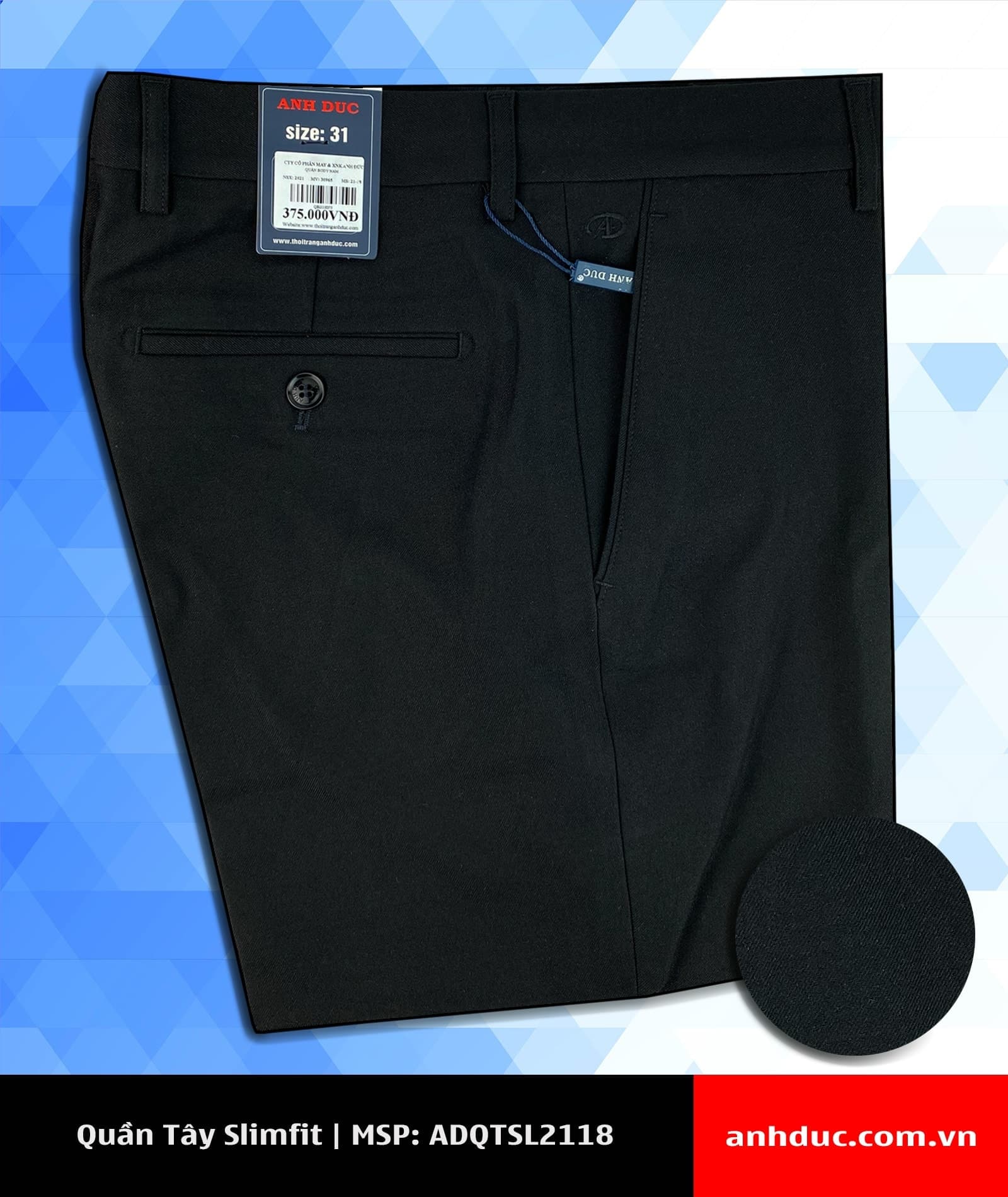 Quần Tây Nam Slimfit – Anh Đức