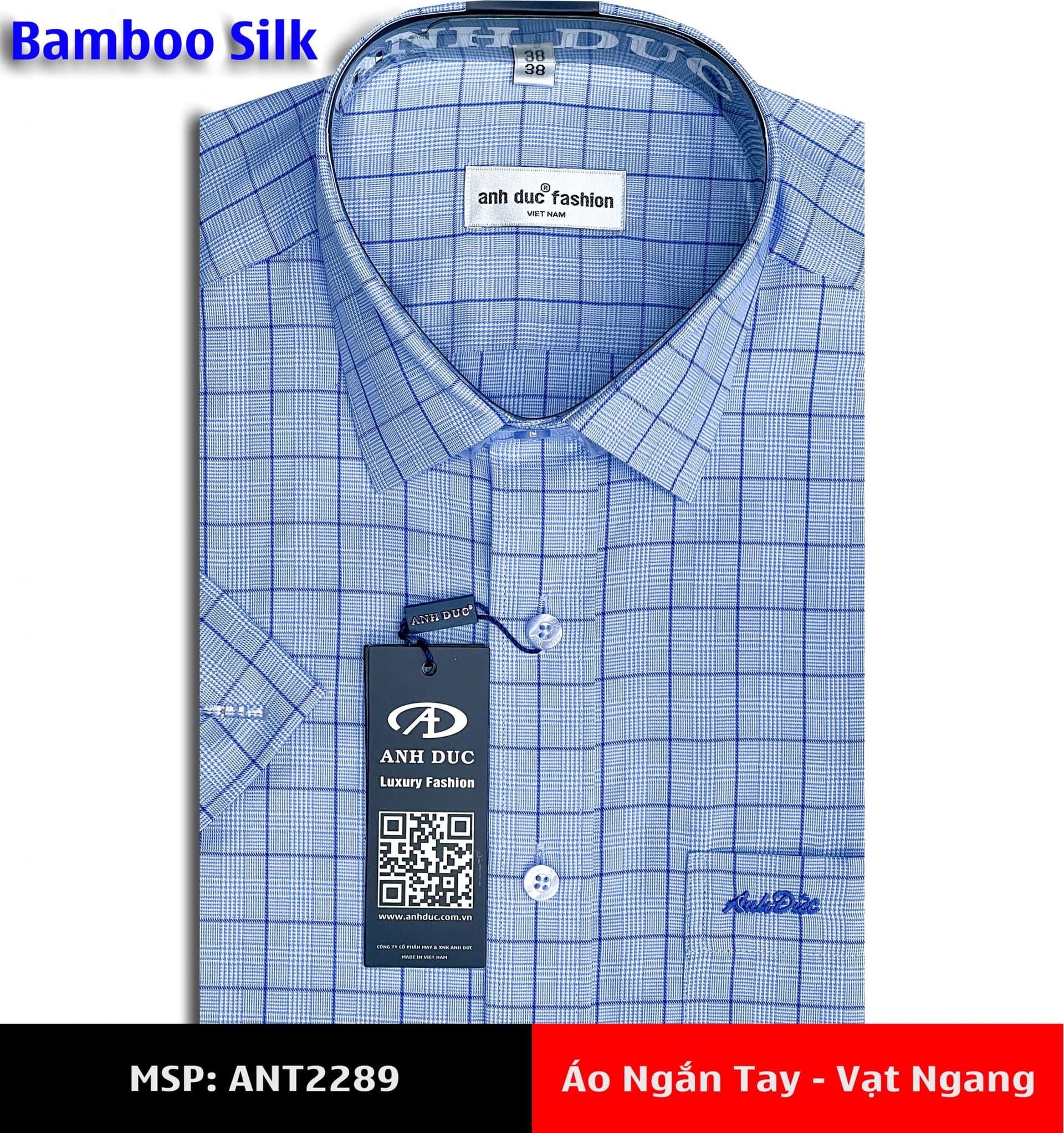 Áo Sơ Mi Nam Tay Ngắn – Vạt Ngang
