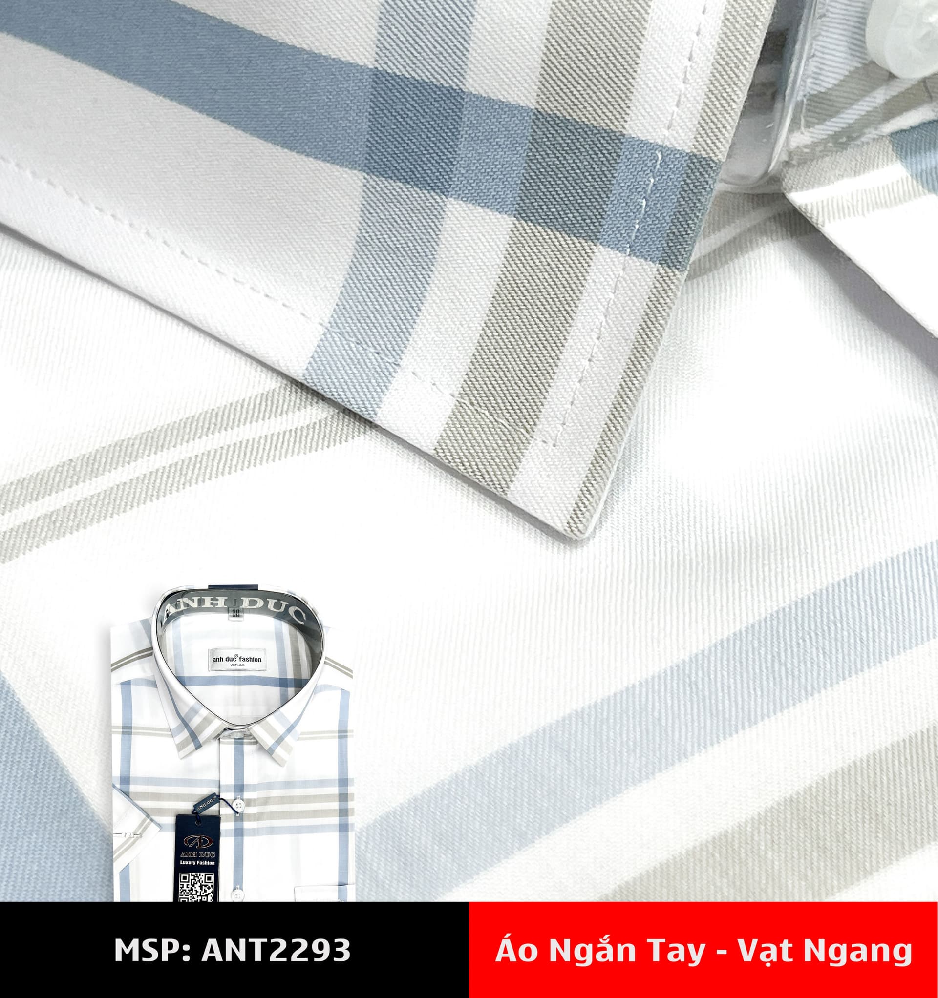 Áo Sơ Mi Nam Tay Ngắn – Vạt Ngang
