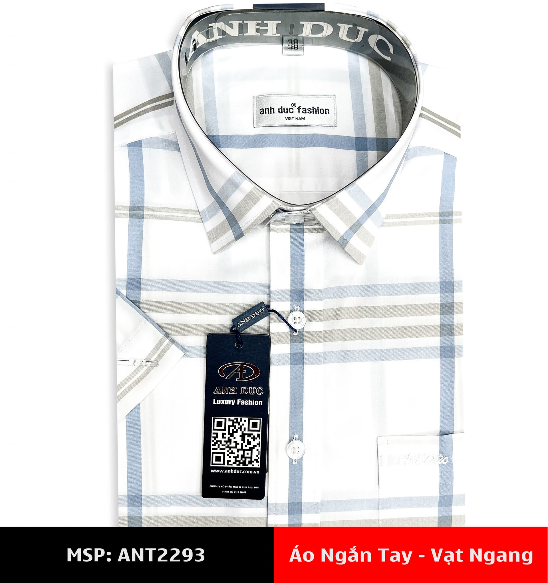 Áo Sơ Mi Nam Tay Ngắn – Vạt Ngang