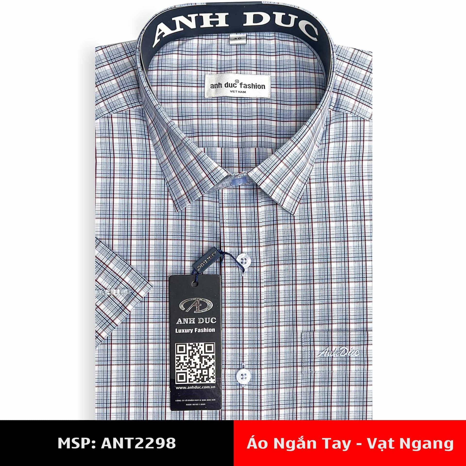 Áo Sơ Mi Nam Tay Ngắn – Vạt Ngang