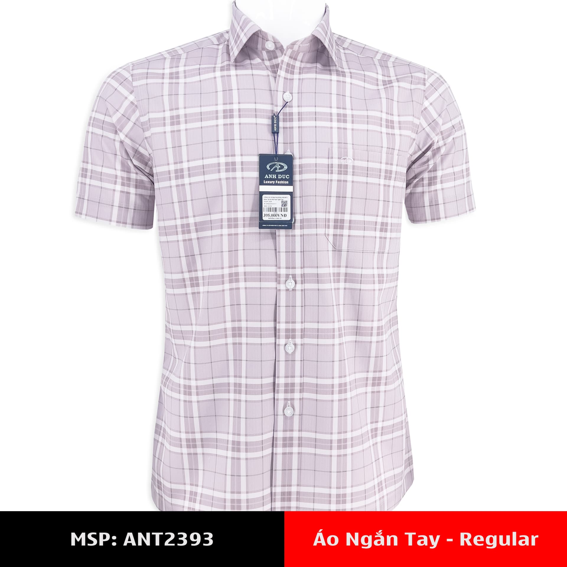áo sơ mi tay ngắn vạt ngang Anh Đức