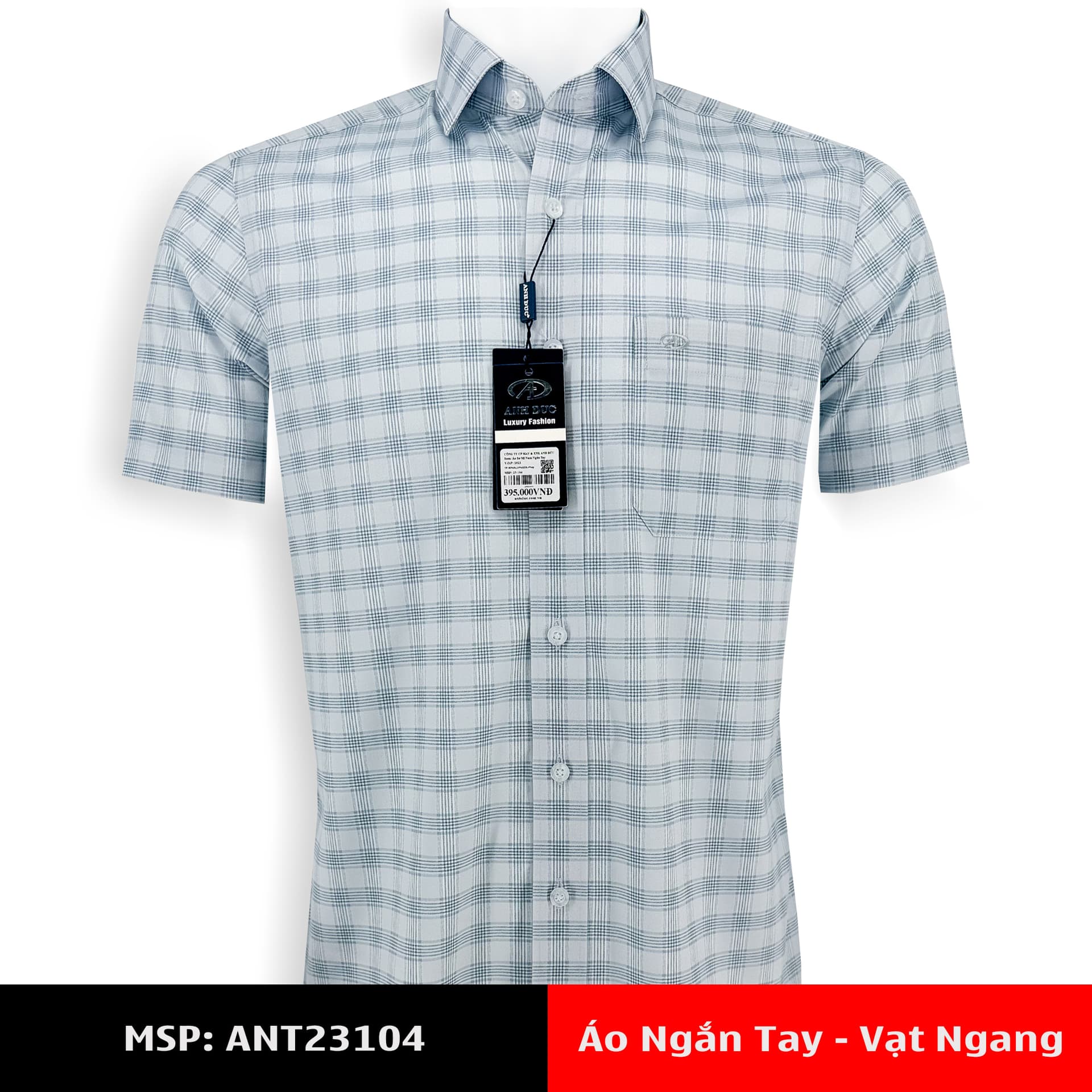 Áo Sơ Mi Tay Ngắn Vạt Ngang Anh Đức