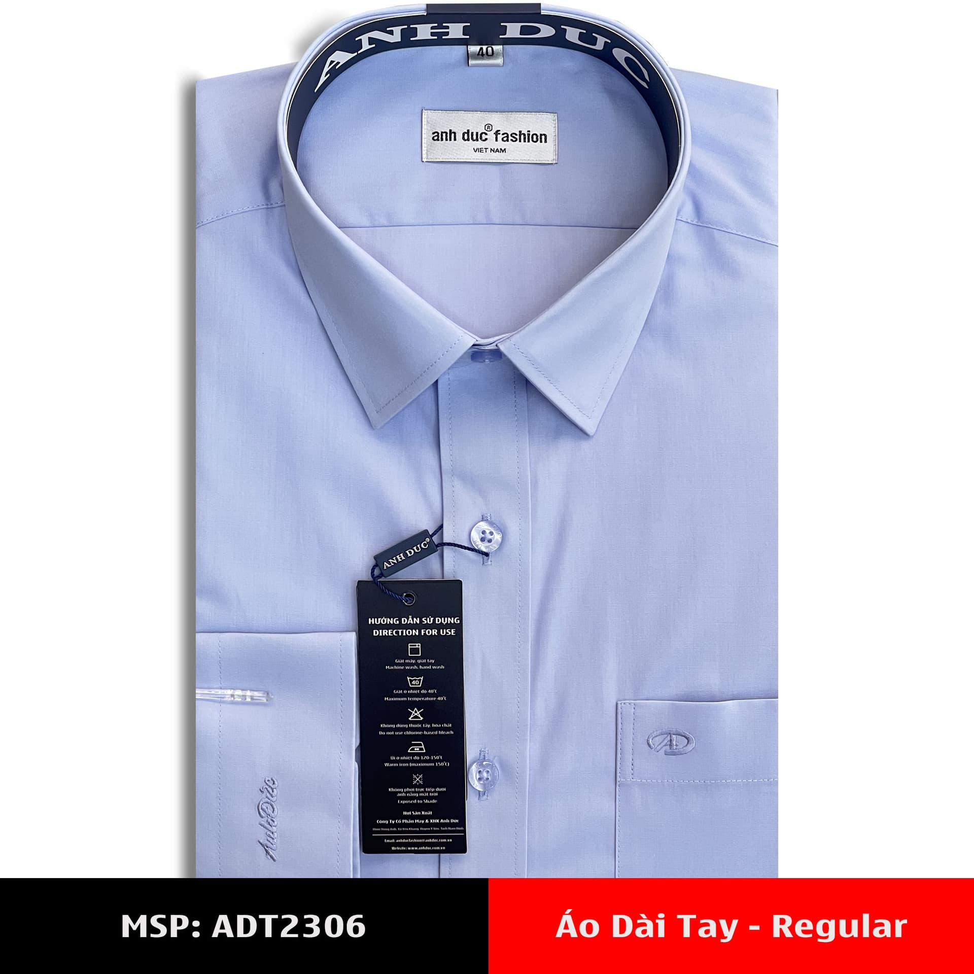 Áo Sơ Mi Dài Tay Anh Đức